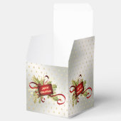 Moderne Rode Kerstvakantie Cadeaubox Bedankdoosjes (Geopend)