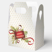 Moderne Rode Kerstvakantie Cadeaubox Bedankdoosjes (Geopend)