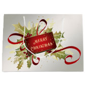 Moderne Rode Kerstvakantie Cadeautas (Voorkant)