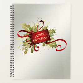 Moderne rode kerstvakantie planner
