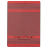 Moderne rode lederen look klembord (Achterkant)