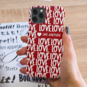 Moderne Rode Liefde Schrift Inspirerende Tekst Hoe iPhone Hoesje