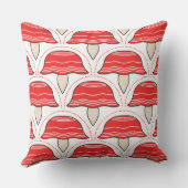 Moderne Rode Paddenstoel Sofa Kussen Kussen (Achterkant)