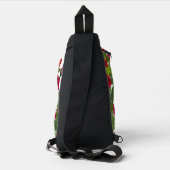 Moderne Rode Roos Minimalistische Naam Ik Hou Van Sling Bag (Achterkant)