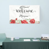 Moderne Rode Rose Islamitische Moslim Douche Banne Spandoek (Beurs)