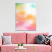 Moderne rode roze blauwe kleurige Abstracte kunst  Canvas Afdruk (Insitu (Woonkamer))