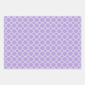 Moderne rode roze Paarse geometrische quatrefolie Inpakpapier Vel (Voorkant 3)
