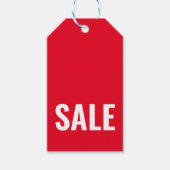 Moderne Rode SALE Kleding Product Label Cadeaulabel (Voorkant)