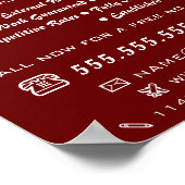 Moderne Rode Schilder & Decorator Poster (Hoek)