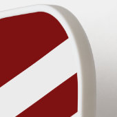 Moderne Rode Script Naam Pickleball Paddle (Links Detail)
