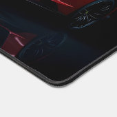 Moderne rode sportwagen bureaumat (Hoek)