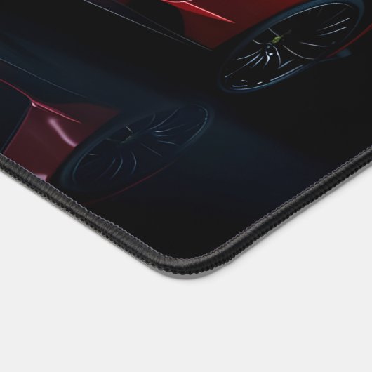 Moderne rode sportwagen bureaumat (Hoek)