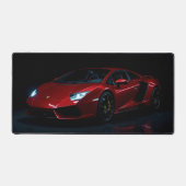 Moderne rode sportwagen bureaumat (Voorkant)