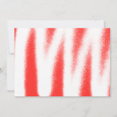 Moderne Rode Spuitverf Foto Graduation Party Kaart (Achterkant)