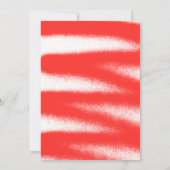 Moderne Rode Spuitverf Typografie Foto Afstuderen Aankondiging (Achterkant)