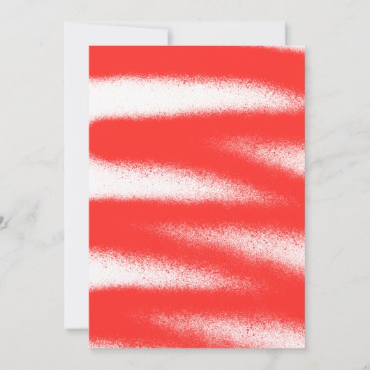 Moderne Rode Spuitverf Typografie Foto Afstuderen Aankondiging (Achterkant)