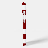Moderne rode strepen naam Case-Mate iPhone case (Achterkant / Links)