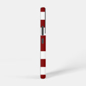 Moderne rode strepen naam samsung galaxy hoesje (Rechterkant)