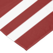 Moderne rode strepen patroon tafelkleed (Gekanteld)