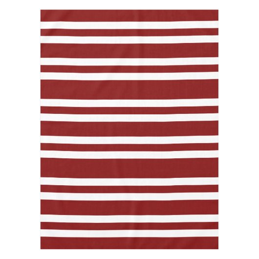 Moderne rode strepen patroon tafelkleed (Voorkant)