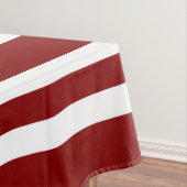 Moderne rode strepen patroon tafelkleed (Voorbeeld)
