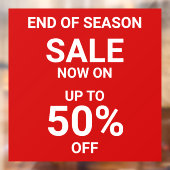 Moderne rode uitverkoop nu in de aanbieding Stijlv Raamsticker (Vel 2)