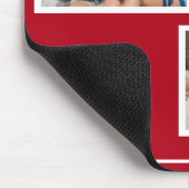 Moderne rode Valentijnsdag aangepaste foto Muismat (Hoek)