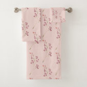 Moderne rode ventilator van Waterverf Bad Handdoek (Insitu)