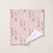 Moderne rode ventilator van Waterverf Bad Handdoek (Wasdoekje)