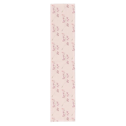 Moderne rode ventilator van Waterverf Korte Tafelloper (Voorkant)