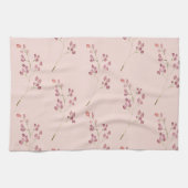 Moderne rode ventilator van Waterverf Theedoek (Horizontaal)