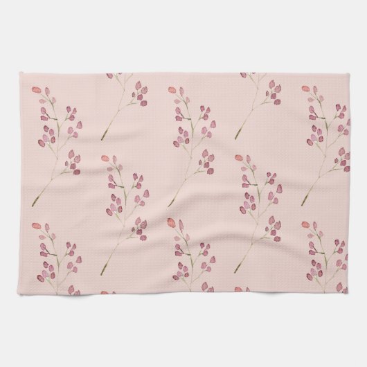 Moderne rode ventilator van Waterverf Theedoek (Horizontaal)