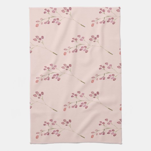 Moderne rode ventilator van Waterverf Theedoek (Verticaal)