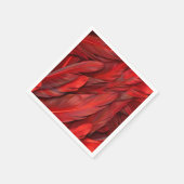 Moderne rode veren servet (Hoek)