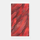 Moderne rode veren servet (Voorkant)