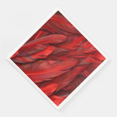 Moderne rode veren servet (Hoek)
