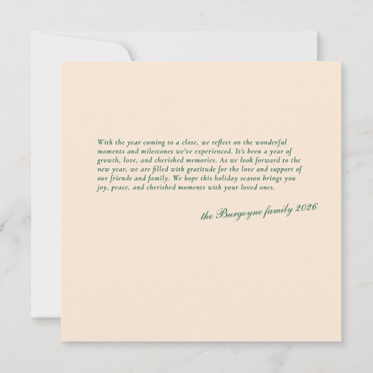 Moderne rode verticale streep 2 foto bedankkaart (Achterkant)