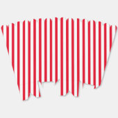 Moderne rode, verticale strepen patrooncadeau bedankdoosjes (Ongevouwen)