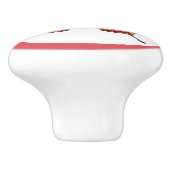 Moderne rode vlinder meisje lade knop (Zijkant)