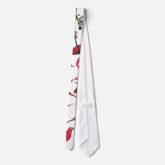 Moderne rode vogel ontwerp stropdas (Achterkant)