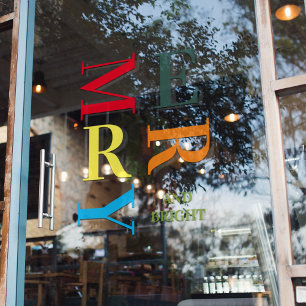 Moderne rode vrolijke en heldere Feestdagen raam k Raamsticker