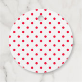 Moderne Rode Vrolijke Hand Geschreven Script Vakan Bedankjes Labels (Achterkant)