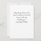 Moderne rode wijn Glass 80e Kaart op zaterdag (Achterkant)