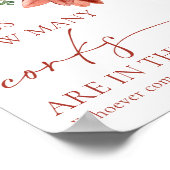 Moderne rode winter raden hoeveel kurken spel teke poster (Hoek)