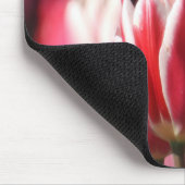 Moderne rode, witte en roze Tulpen Muismat (Hoek)
