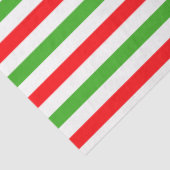 Moderne rode witte strepes kerst tissuepapier (Detail)