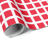 Moderne rode witte vleid, gevarieerd vakantiecadea cadeaupapier (Rol Hoek)