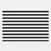 Moderne rode, zwarte, witte cirkels en strepen inpakpapier vel (Voorkant 3)