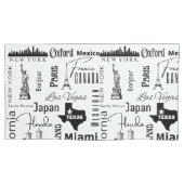 Moderne roemrijke steden, zwart-wit schattig kussensloop (Voorkant)