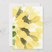 Moderne roestbloem, goudscript save the date (Achterkant)